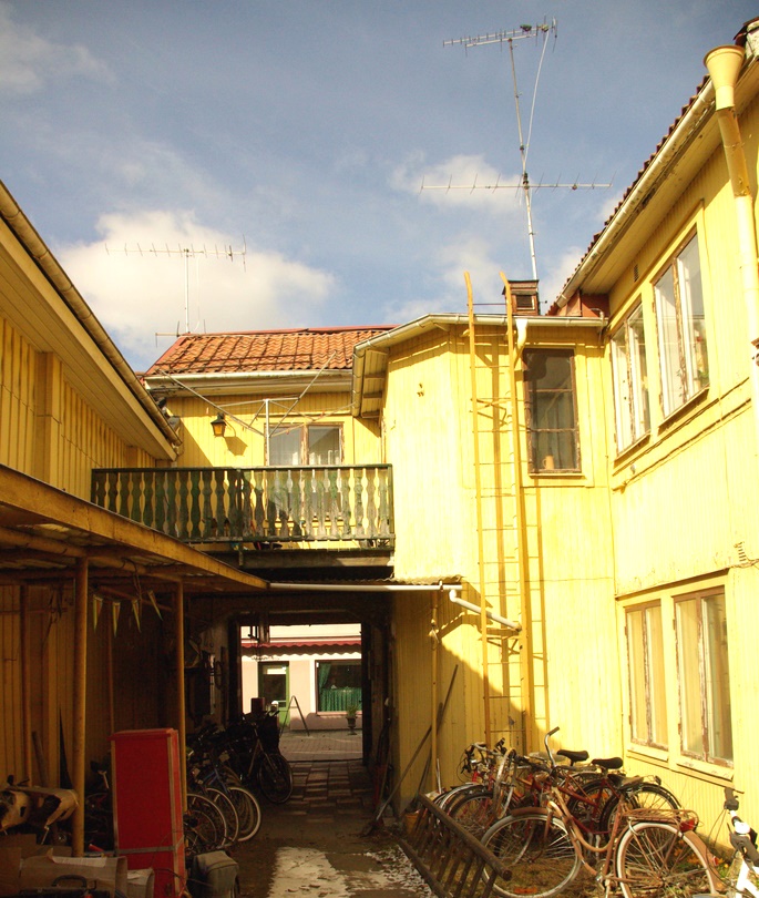 Byggnad 1A fasad innergård mot Rådmansgatan