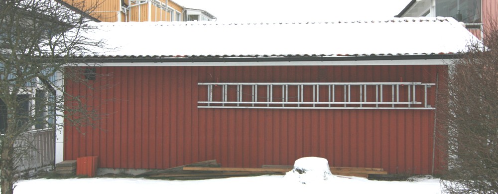 Byggnad 9001, fasad mot nordöst