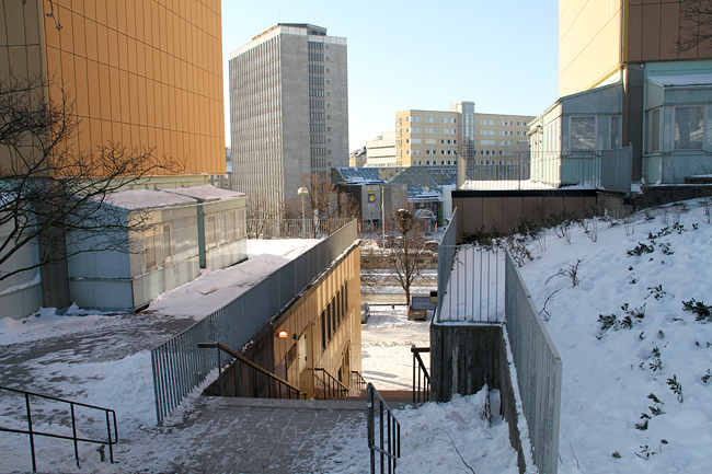 Kv Platån, vy mot Solna centrum