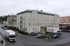 Skärholmen, Kalvholmen 1, Måsholmstorget 4.

Baksida med lastkaj. Till vänster skymtar den ena av terrasserna. 