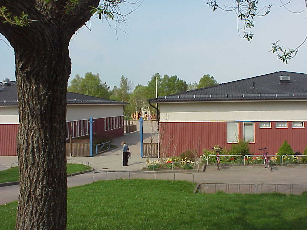 Skolans gårdsentré.