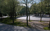 Formell trädplantering på skolgården. 
SAK12064 Sthlm, Kista, Ålborg 2, Köpenhamnsgatan 11, från NO