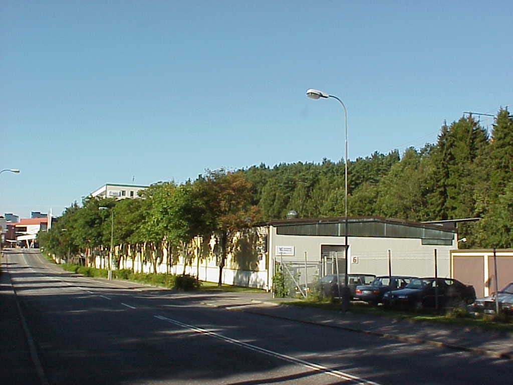 Industribyggnaden sedd från Första Majgatan.