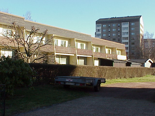 Tvåvånings radhus i Brunnsbo. 
