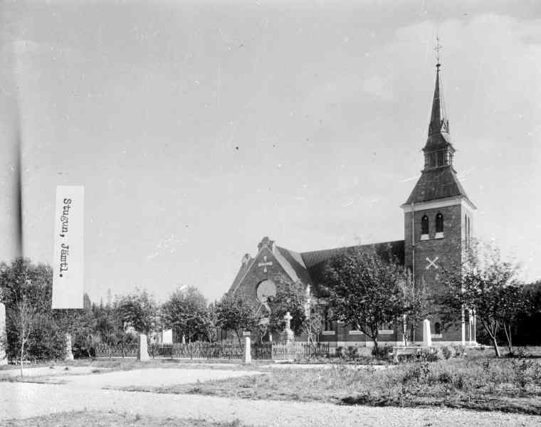 Stuguns nya kyrka från nordväst