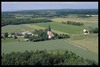 Silte kyrka med omgivningar. Flygfoto 