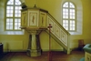 Häggums kyrka, predikstol från kyrkans byggnadstid på 1860-talet. Neg nr 02/156:09.jpg