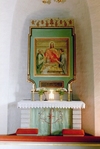 Norra Kyrketorps kyrka, altaruppsats med altartavla från 1925.  Neg nr 02/161:14.jpg