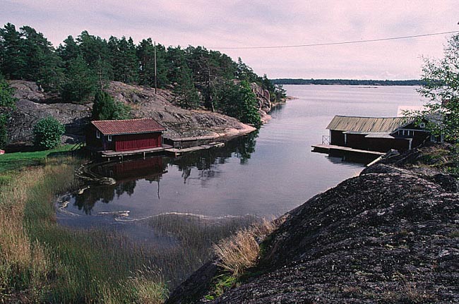 Hamnö glo från NV.