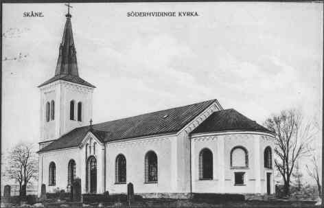 Södervidinge kyrka mot sydöst