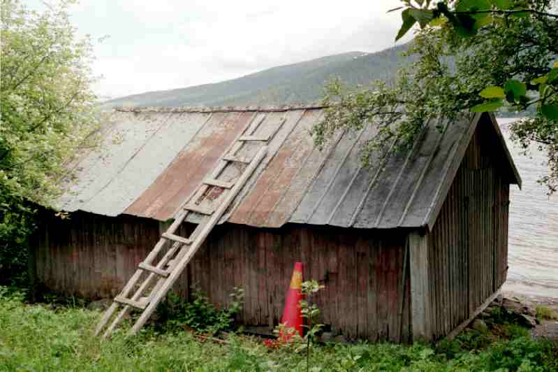 Båthuset från nordväst.