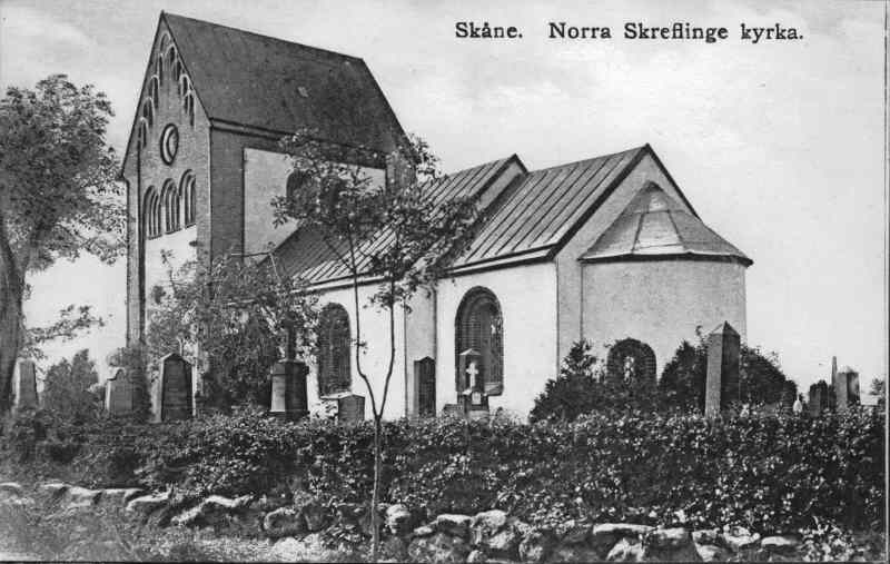 Norra Skrävlinge kyrka mot sydöst