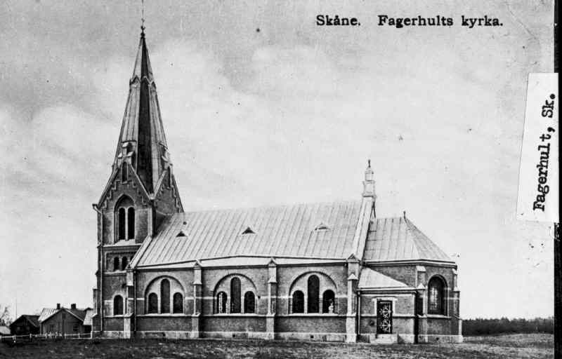 Skånes-Fagerhults kyrka mot sydöst