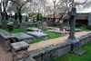 Den Bildtska delen av kyrkogården. 