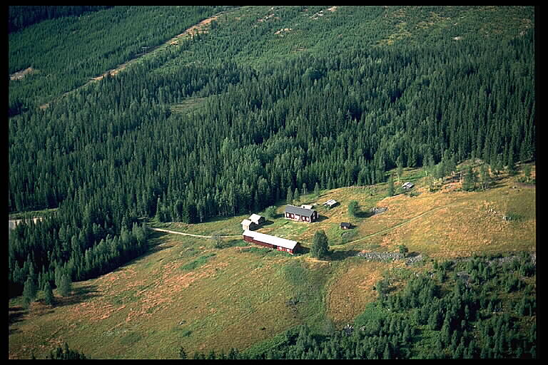 Juhola finngård, flygfoto.