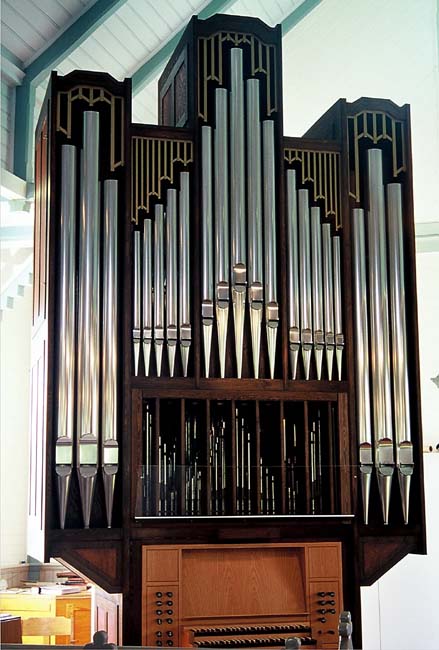 Orgeln i södra korsarmen. 