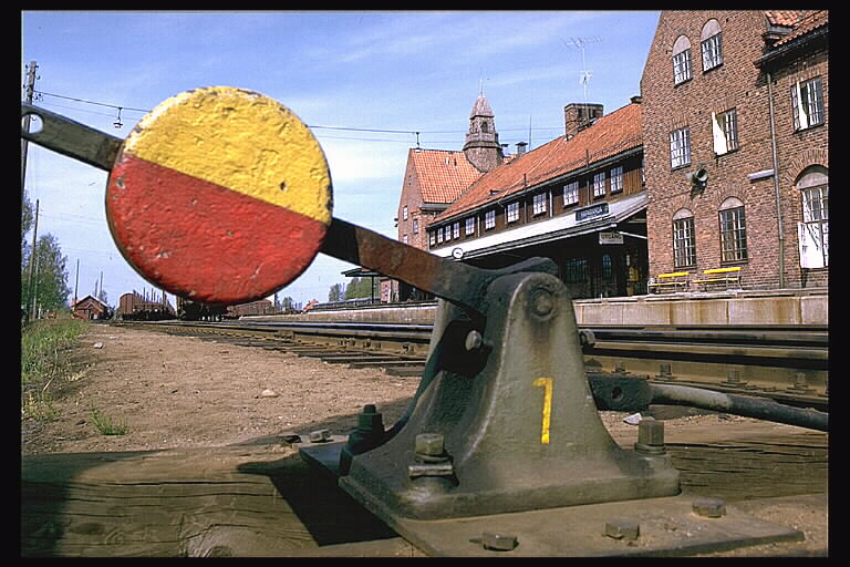 Haparanda järnvägsstation. Bilden troligen från början av 1960-talet. 
