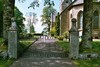 Synnerby kyrka och kyrkogård, grind i öster. Neg.nr. 03/278:06.jpg.