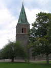 Locknevi kyrka, tornet från söder.
