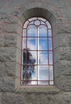 Locknevi kyrka, fönster, långhuset.