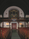 Locknevi kyrka, orgelläktare.
