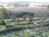 Mörlunda kyrkogård, nya kyrkogården från norr. Kv C och E i förgrunden.