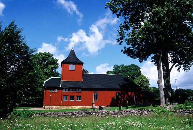 Kyrkan med omgivningar