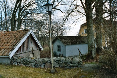 Bod vid Särestads kyrka. Neg.nr. 03/288:11