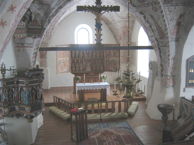 Askeryds kyrka, bild av koret.