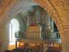 Askeryds kyrka, bild av orgel och orgelläktare.