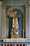 Altarvägg med mantelkors i Edsvära kyrka. Neg.nr. 04/138:08. JPG.