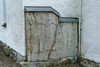 Porträttgravsten på Elings kyrka. Neg.nr. 04/125:21. JPG.