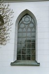 Långhusfönster med järnbågar på Vara kyrka. Neg.nr. 04/105:09. JPG. 