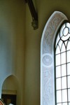 Dekorerad fönstersmyg i Longs kyrka. Neg.nr. 04/147:15. JPG.