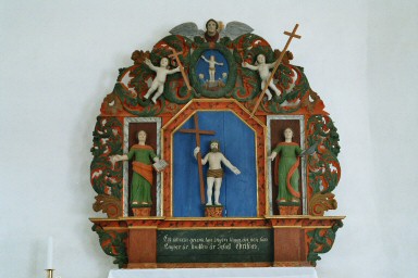Altaruppsats i Södra Lundby kyrka. Neg.nr. 04/121:03. JPG.