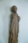 Senmedeltida träskulptur av aposteln Johannes i Tråvads kyrka. Neg.nr. 04/117:15. JPG.
