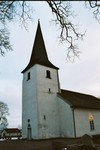 Fridene gustavianska kyrka med romanskt västtorn. Neg.nr. 03/234:13. JPG. 