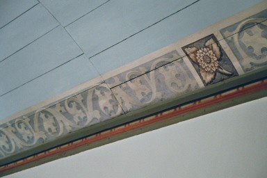 Takdekor från 1906 i Acklinga kyrka. Neg.nr. 04/318:20. JPG.