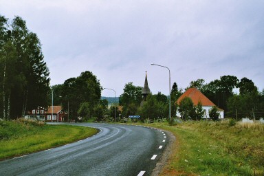 Daretorps kyrkby från öster. Neg.nr. 04/192:24. JPG. 