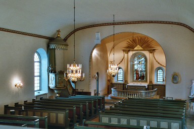 Interiör av Dimbo kyrka. Neg.nr. 04/316:18. JPG.