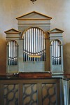 Orgel av Levin Johansson från 1903 i Östra Gerums kyrka. Neg.nr. 04/302:06. JPG.