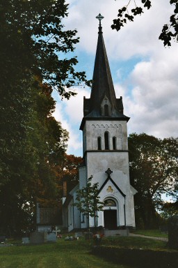 Exteriör av Hömbs kyrka. Neg.nr. 04/325:10. JPG. 