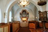 Norra korsarmen i Valstads kyrka med orgel från 1968. Neg.nr. 04/199:19. JPG.