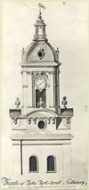"Facade af Tyska Kyrk-Tornet i Götheborg" Carl Fredric Adelkrantz, 1776