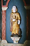 Predikstolsskulptur i Stora Mellby kyrka. Neg.nr. B961_003:12. JPG.