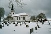 Långareds kyrka och kyrkogård. Neg.nr. B961_033:16. JPG. 
