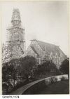 Kyrkan under uppförande 1909.