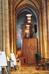 Brynolfskapellet i norra sidokoret, i bakgrunden inbyggnad från 1999. Neg.nr. 04/354:21. JPG.