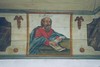 En av taklistens apostlamålningar, troligen 1700-tal. Negnr 04/268:05.jpg