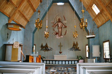 Vy mot koret i Sjötorps kyrka. Neg.nr 03/272:20.jpg